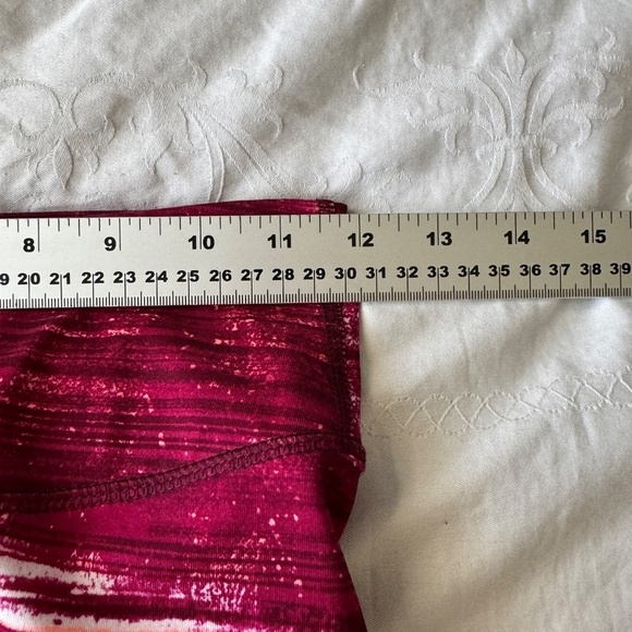 Old Navy Active Women's Burgundy-Red Abstract Athletic Yoga Pant Leggings XS - Picture 9 of 13